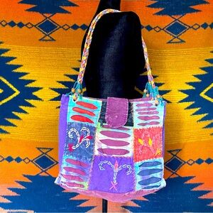 VTG Rising International Bohemian Large Bag! Double straps. Excellent Shape!